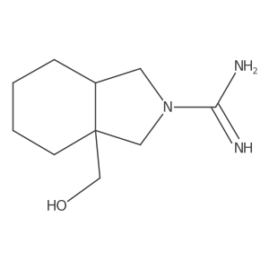 3a-(hydroxymethyl)octahydro-2H-isoindole-2-carboximidamide结构式