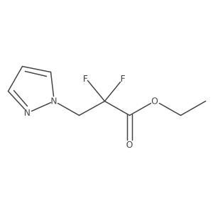 ethyl 2,2-difluoro-3-(1H-pyrazol-1-yl)propanoate结构式