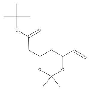 tert-Butyl 2-(rel-(4R,6R)-6-formyl-2,2-dimethyl-1,3-dioxan-4-yl)acetate Structure