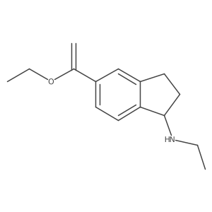 5-(1-ethoxyethenyl)-N-ethyl-2,3-dihydro-1H-inden-1-amine Structure