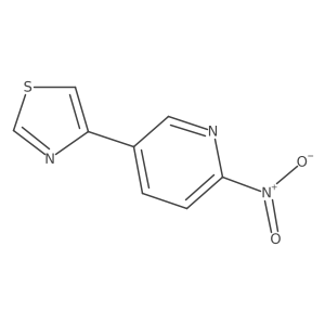 2-Nitro-5-(1,3-thiazol-4-yl)pyridine结构式