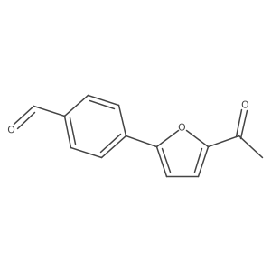 4-(5-Acetylfuran-2-yl)benzaldehyde结构式