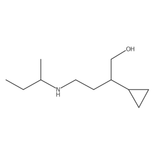 4-[(Butan-2-yl)amino]-2-cyclopropylbutan-1-ol结构式