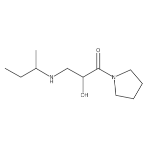 3-[(Butan-2-yl)amino]-2-hydroxy-1-(pyrrolidin-1-yl)propan-1-one结构式