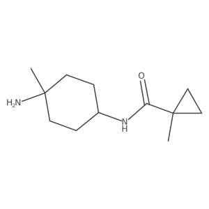 N-(4-amino-4-methylcyclohexyl)-1-methylcyclopropane-1-carboxamide结构式
