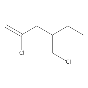 2-Chloro-4-(chloromethyl)hex-1-ene结构式