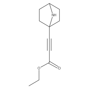 Ethyl 3-{7-azabicyclo[2.2.1]heptan-1-yl}prop-2-ynoate结构式