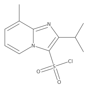 8-Methyl-2-(propan-2-yl)imidazo[1,2-a]pyridine-3-sulfonyl chloride Structure
