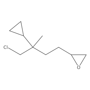 2-(4-Chloro-3-cyclopropyl-3-methylbutyl)oxirane结构式