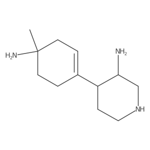 4-(4-Amino-4-methylcyclohex-1-en-1-yl)piperidin-3-amine结构式