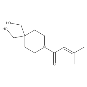 1-[4,4-Bis(hydroxymethyl)piperidin-1-yl]-3-methylbut-2-en-1-one Structure