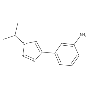 3-[1-(propan-2-yl)-1H-1,2,3-triazol-4-yl]aniline结构式