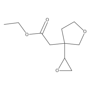 Ethyl 2-[3-(oxiran-2-yl)oxolan-3-yl]acetate Structure