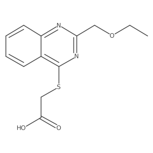 2-{[2-(Ethoxymethyl)quinazolin-4-yl]sulfanyl}acetic acid Structure