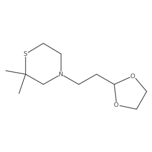 4-[2-(1,3-Dioxolan-2-yl)ethyl]-2,2-dimethylthiomorpholine结构式