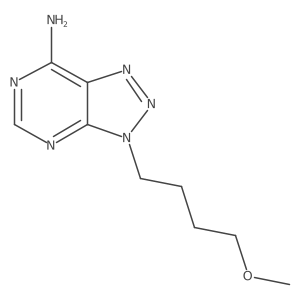 3-(4-methoxybutyl)-3H-[1,2,3]triazolo[4,5-d]pyrimidin-7-amine结构式
