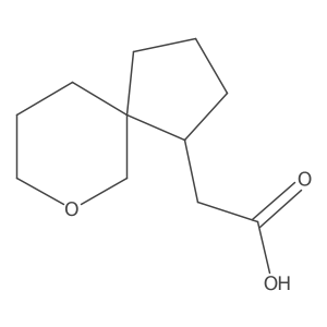 2-{7-Oxaspiro[4.5]decan-1-yl}acetic acid Structure