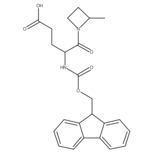 4-({[(9H-fluoren-9-yl)methoxy]carbonyl}amino)-5-(2-methylazetidin-1-yl)-5-oxopentanoic acid结构式