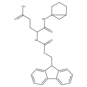 4-({bicyclo[3.1.0]hexan-1-yl}carbamoyl)-4-({[(9H-fluoren-9-yl)methoxy]carbonyl}amino)butanoic acid Structure