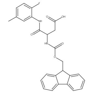 3-({[(9H-fluoren-9-yl)methoxy]carbonyl}amino)-3-[(2-fluoro-5-methylphenyl)carbamoyl]propanoic acid结构式