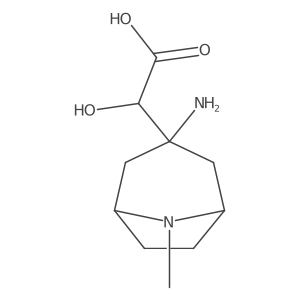 2-{3-Amino-8-methyl-8-azabicyclo[3.2.1]octan-3-yl}-2-hydroxyacetic acid结构式