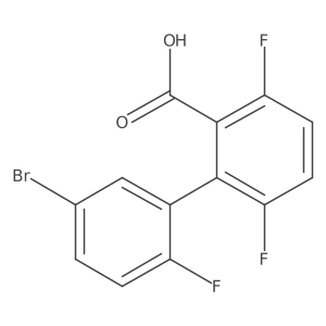 2-(5-Bromo-2-fluorophenyl)-3,6-difluorobenzoic acid Structure