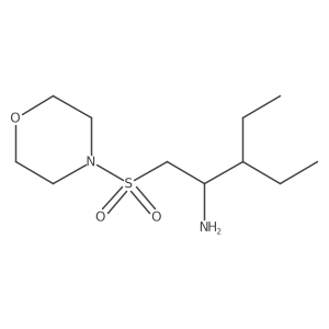3-Ethyl-1-(morpholine-4-sulfonyl)pentan-2-amine Structure