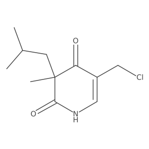 5-(Chloromethyl)-3-methyl-3-(2-methylpropyl)-1,2,3,4-tetrahydropyridine-2,4-dione Structure