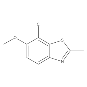 7-Chloro-6-methoxy-2-methylbenzo[d]thiazole Structure