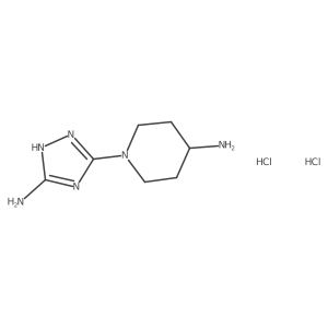 1-(5-Amino-1H-1,2,4-triazol-3-yl)piperidin-4-amine dihydrochloride Structure