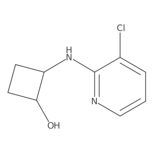 2-[(3-Chloropyridin-2-yl)amino]cyclobutan-1-ol Structure