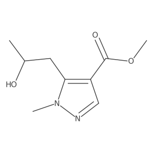methyl 5-[(2R)-2-hydroxypropyl]-1-methyl-1H-pyrazole-4-carboxylate Structure