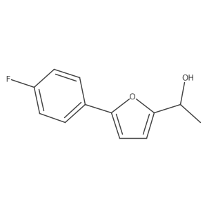 (1S)-1-[5-(4-fluorophenyl)furan-2-yl]ethan-1-ol结构式