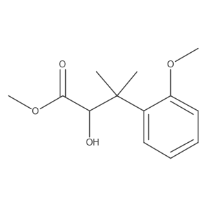 Methyl 2-hydroxy-3-(2-methoxyphenyl)-3-methylbutanoate结构式