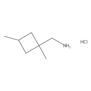 (1,3-Dimethylcyclobutyl)methanamine hydrochloride Structure