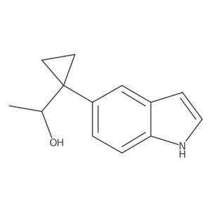 1-[1-(1H-indol-5-yl)cyclopropyl]ethan-1-ol Structure