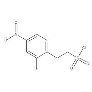 2-(2-Fluoro-4-nitrophenyl)ethane-1-sulfonyl chloride Structure