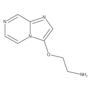 2-{Imidazo[1,2-a]pyrazin-3-yloxy}ethan-1-amine结构式