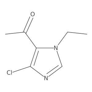 1-(4-chloro-1-ethyl-1H-imidazol-5-yl)ethan-1-one Structure