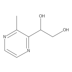 1-(3-Methylpyrazin-2-yl)ethane-1,2-diol结构式