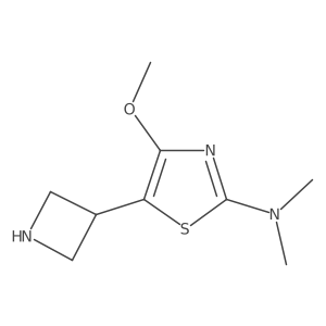 5-(azetidin-3-yl)-4-methoxy-N,N-dimethyl-1,3-thiazol-2-amine Structure