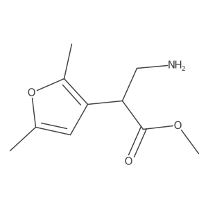 Methyl 3-amino-2-(2,5-dimethylfuran-3-yl)propanoate Structure