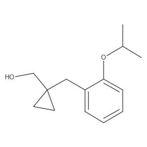 (1-{[2-(Propan-2-yloxy)phenyl]methyl}cyclopropyl)methanol结构式