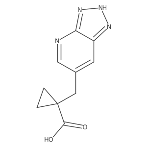 1-({3H-[1,2,3]triazolo[4,5-b]pyridin-6-yl}methyl)cyclopropane-1-carboxylic acid Structure
