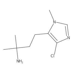 4-(4-chloro-1-methyl-1H-imidazol-5-yl)-2-methylbutan-2-amine结构式