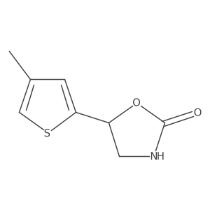 5-(4-Methylthiophen-2-yl)-1,3-oxazolidin-2-one结构式