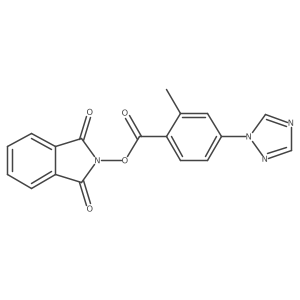 1,3-dioxo-2,3-dihydro-1H-isoindol-2-yl 2-methyl-4-(1H-1,2,4-triazol-1-yl)benzoate结构式