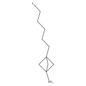 3-(5-Fluoropentyl)bicyclo[1.1.1]pentan-1-amine Structure
