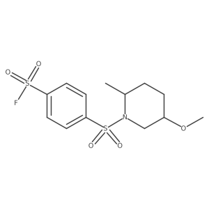 4-(5-Methoxy-2-methylpiperidin-1-yl)sulfonylbenzenesulfonyl fluoride结构式