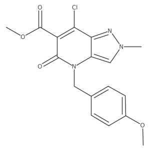 Methyl 7-chloro-4-(4-methoxybenzyl)-2-methyl-5-oxo-4,5-dihydro-2H-pyrazolo[4,3-b]pyridine-6-carboxylate Structure